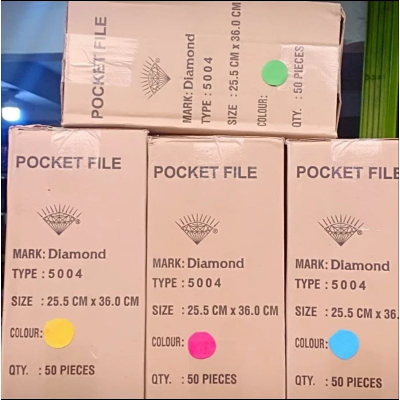 

Map Pocket File Diamond 5004 isi 50 Pcs