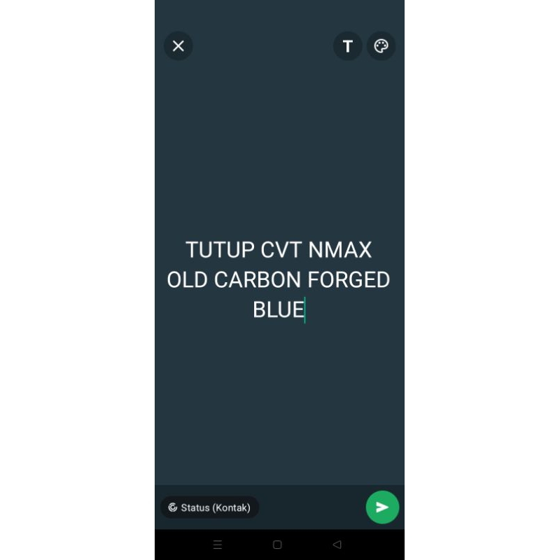 TUTUP CVT NMAX OLD CARBON FORGED BLUE