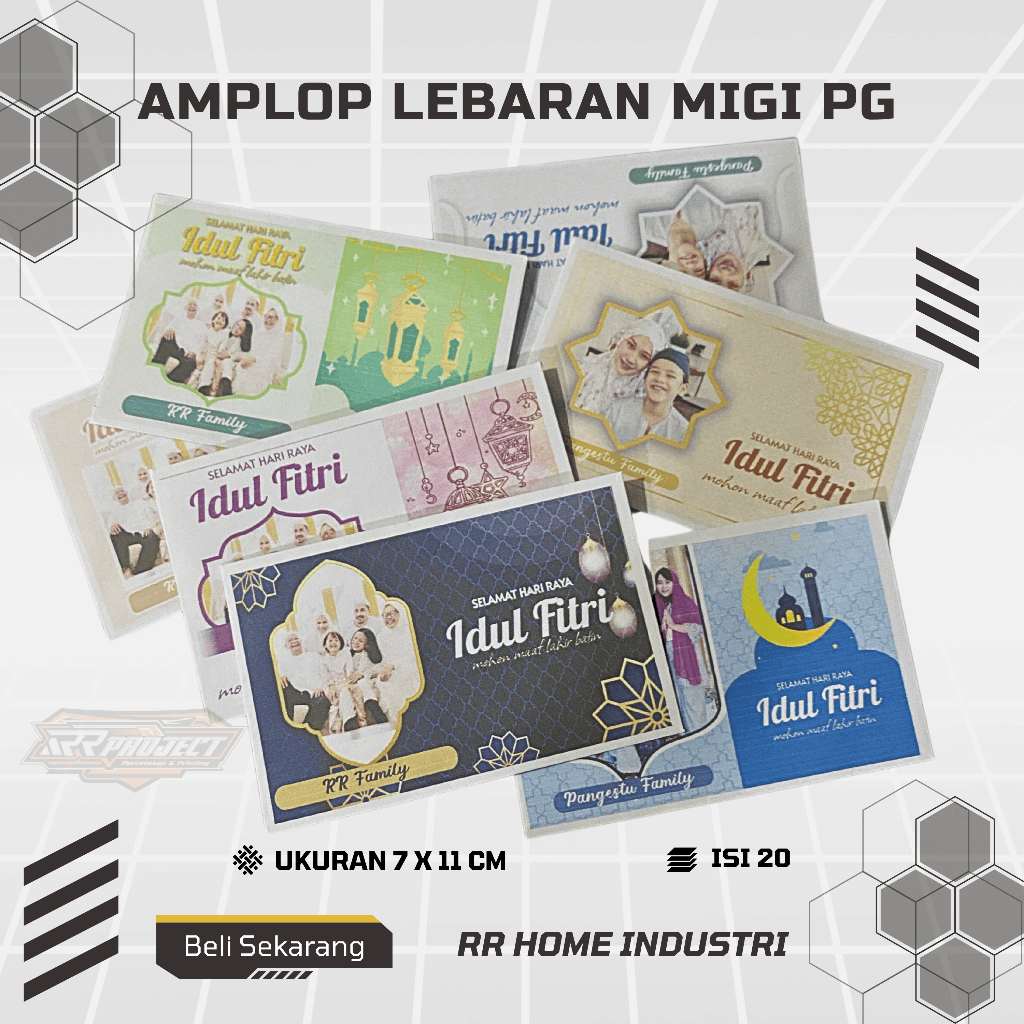 

20Lembar Amplop Lebaran Hari Raya Idul Fitri 2025 Terbaru