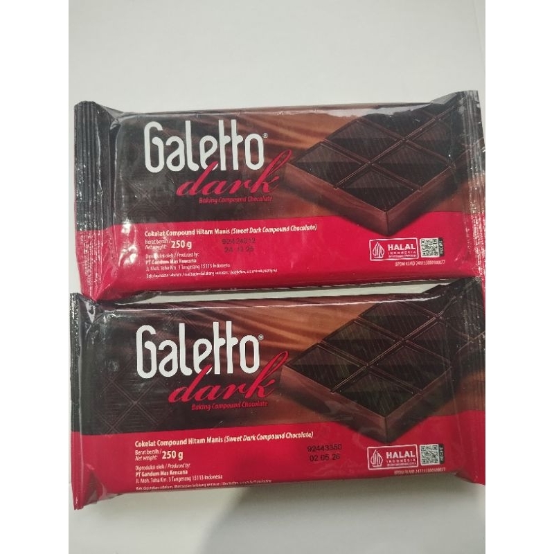 

Coklat Batang Galetto / Cokelat Compound Hitam Manis