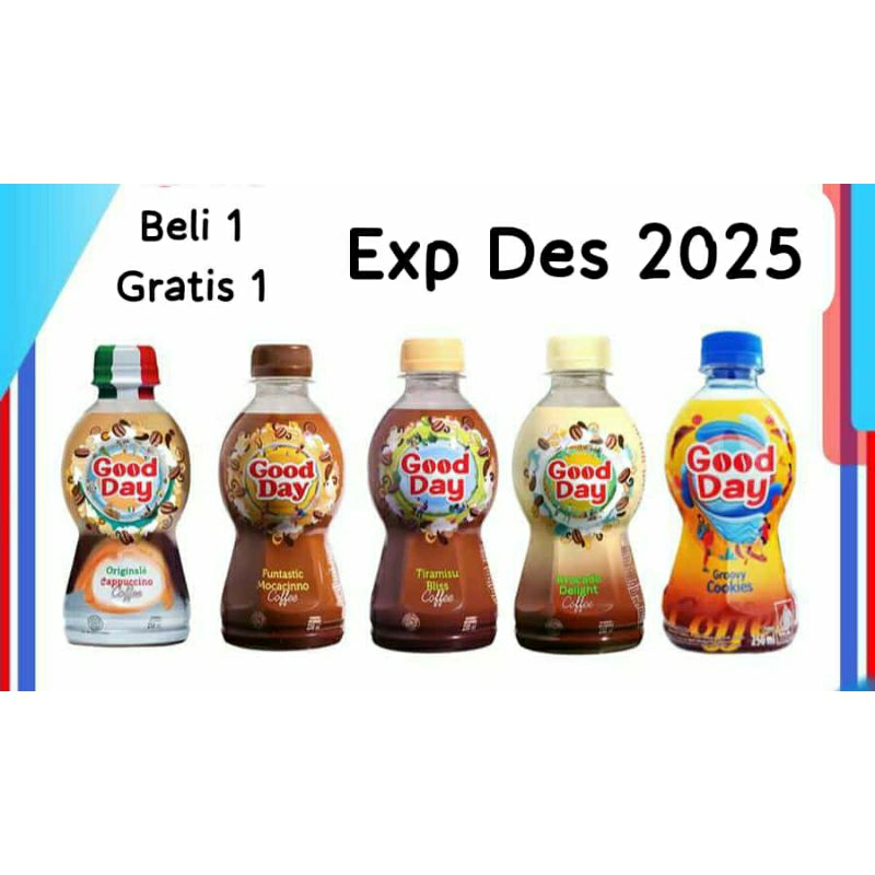 

Good day drink botol 250ml dpt 2 pcs