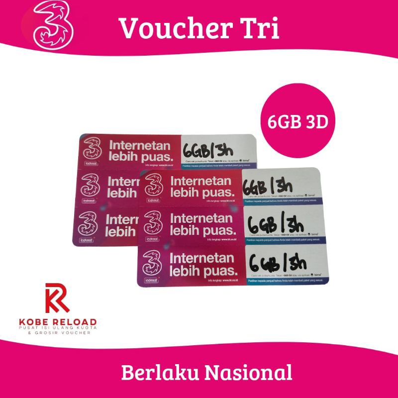 Tri Voucher 3hr 6GB (8GB)