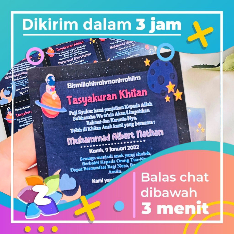 

12-15 Sticker Khitanan Stiker Nasi Kotak Khitanan Cetak stiker nasi kotak stiker bahan chromo
