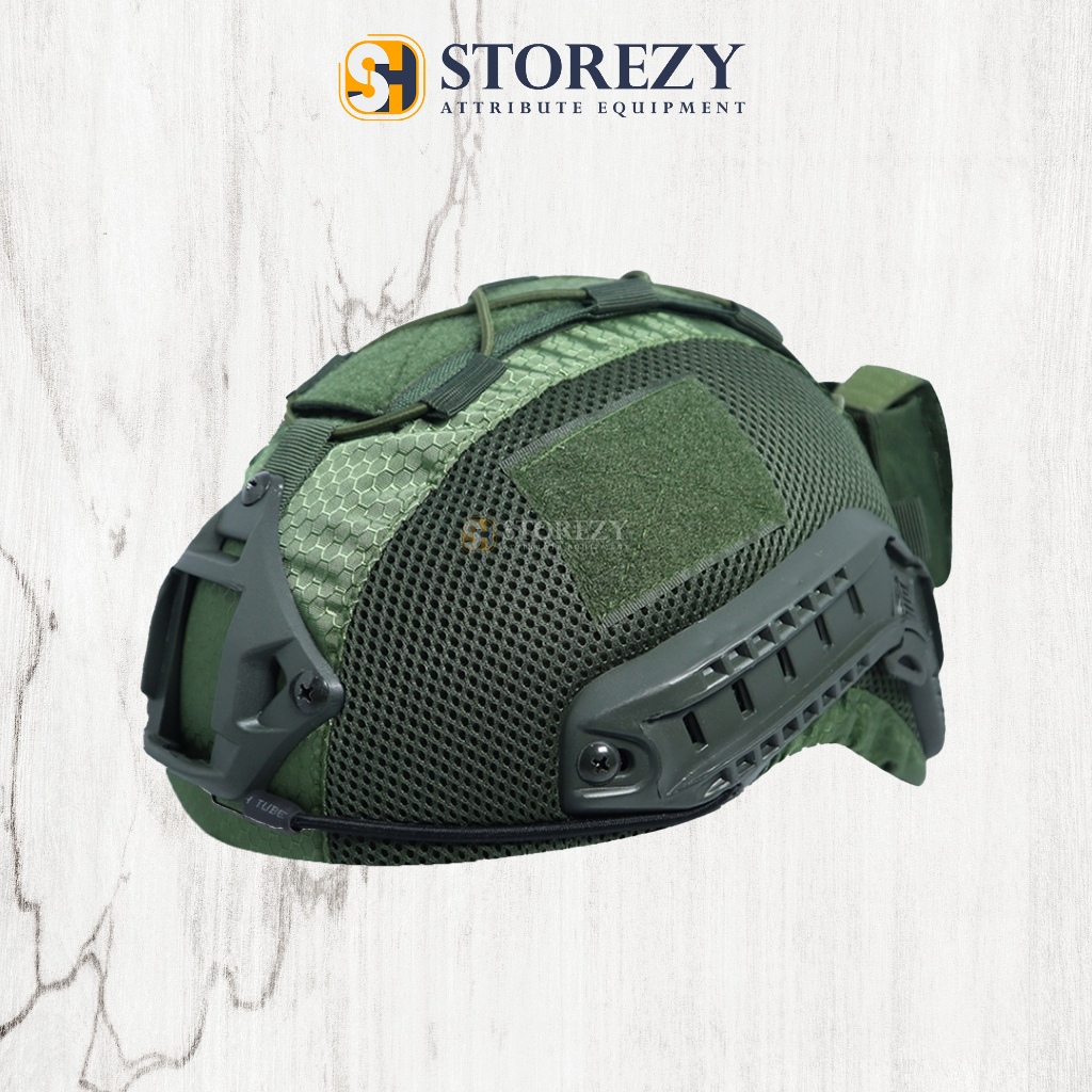 Helm Tactical MICH 2001 Hijau Full Cover