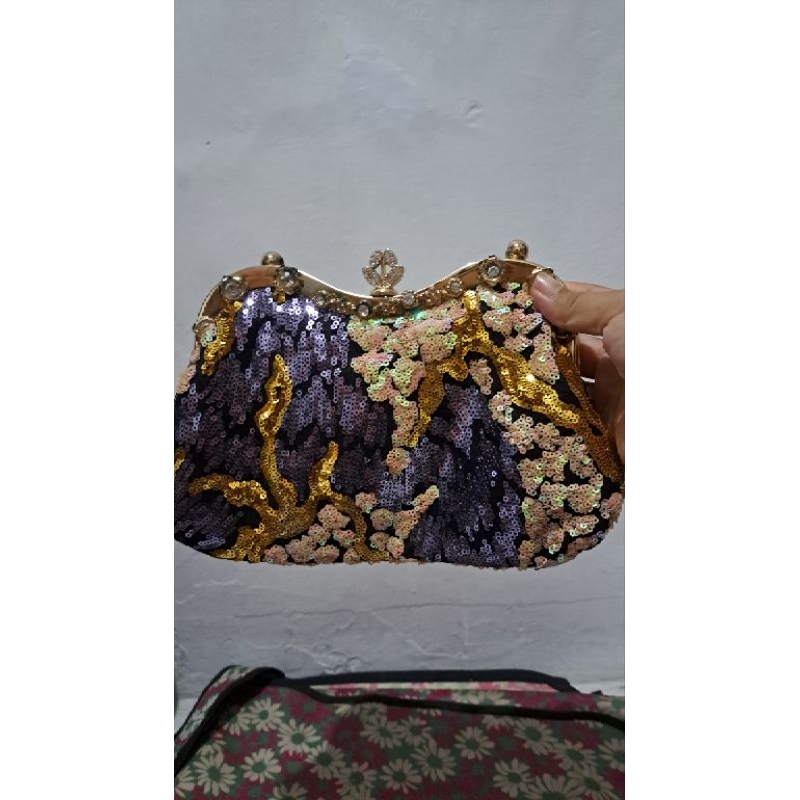 Preloved Tas Pesta / Tas Kondangan Manik/Mute/Monte