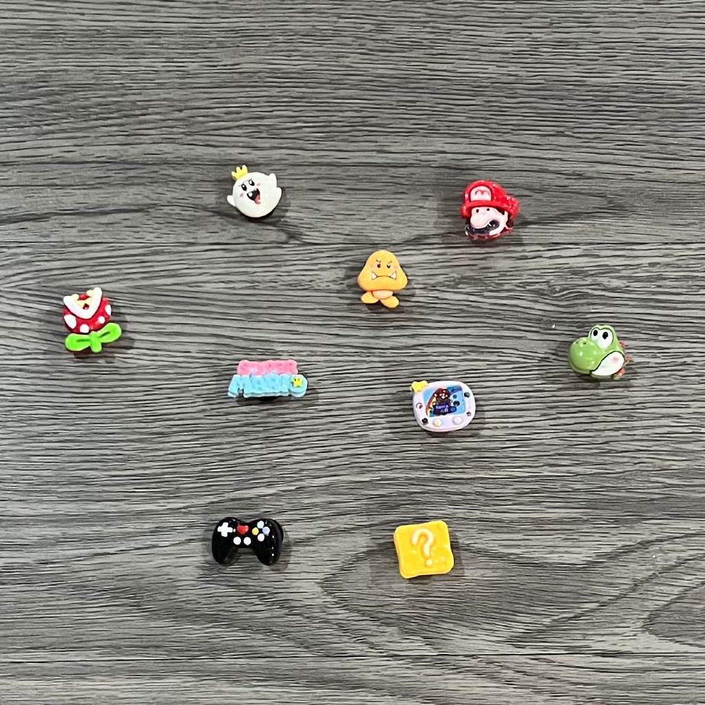 [Mario JIBBITZ] Aksesoris Sepatu Crocs Jibbitz Charms Pin Sandal Jibbitz Meatball Sanrio Viral mami 