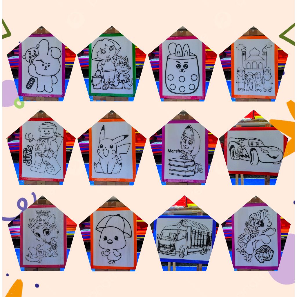 

Sterofoam lukis 30x40 Gabus Styrofoam Untuk anak Edukasi dan mewarnai terbaru kualitas terbaik