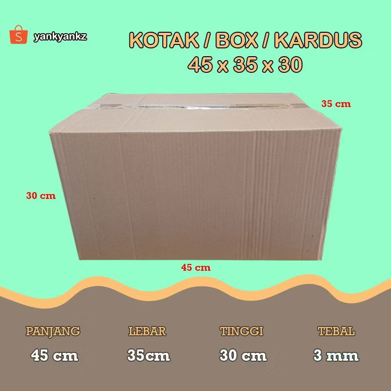 

Kotak/Box/Kardus uk 45 x 35 x 30