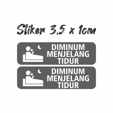 

Stiker Label Obat Stiker Label Pengingat Stiker Label Himbauan Diminum Menjelang Tidur