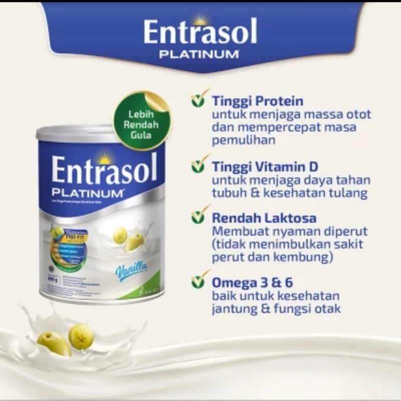 

ENTRASOL PLATINUM VANILA COKLAT 800 GRAM / 800gr