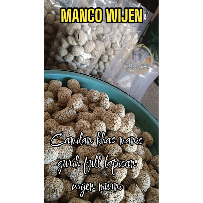 

manco wijen asli trenggalek camilan manis gurih lapis wijen 500 gram