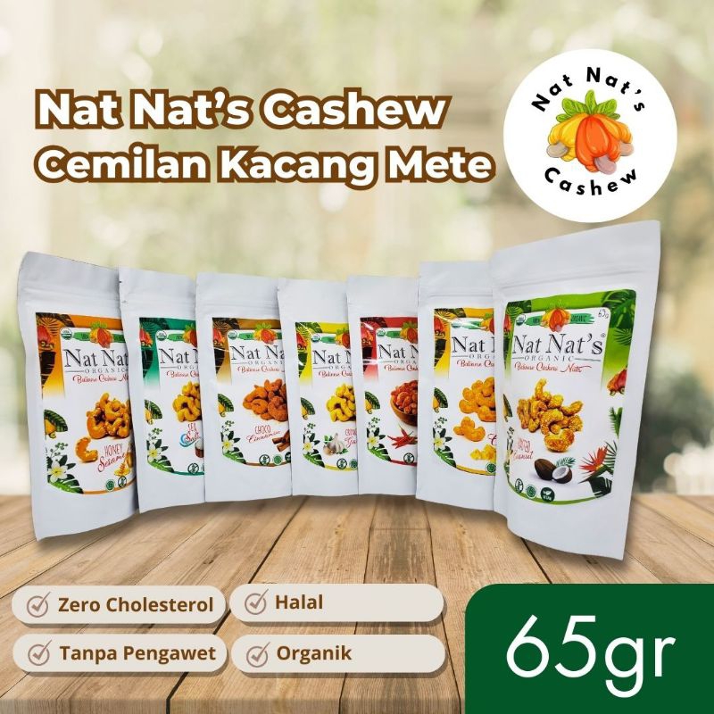 

Nat - Nat's Cashew" - 65gr - Cemilan Kacang Mede