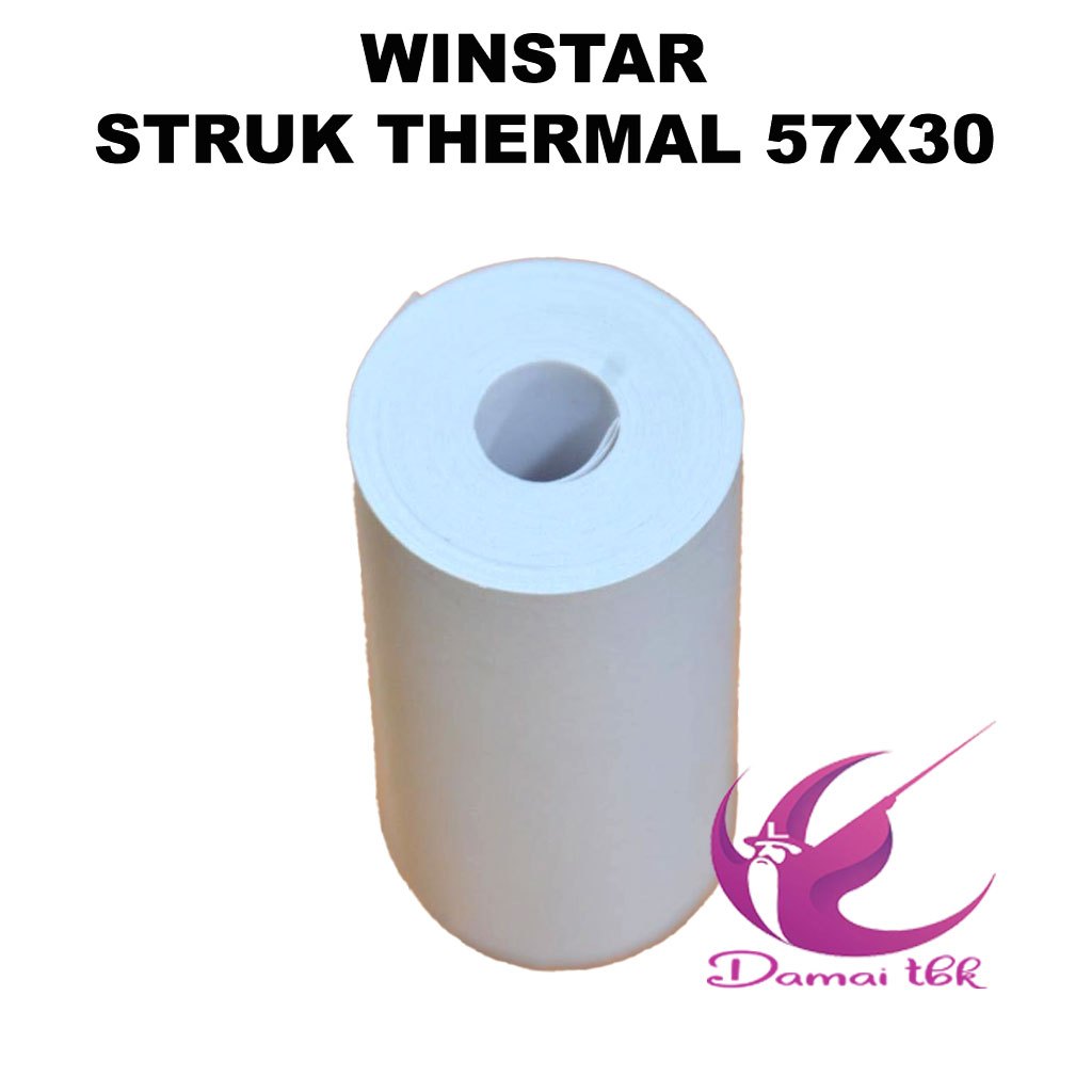 

Winstar Kertas struk thermal EDC 57x30 Printer Thermal 1 Pak Isi 10 Roll