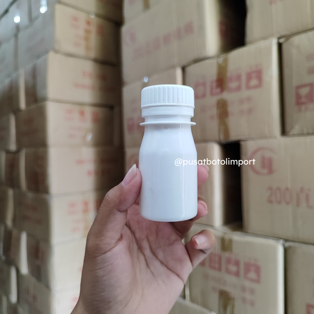 Botol Pil 50ml / Botol Obat 50ml / Botol Plastik Kecil 50ml - BP01