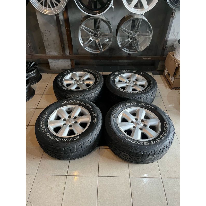 Velg fortuner r17 x Bridgestone dueler A/T 265/65 r17 2020/2019