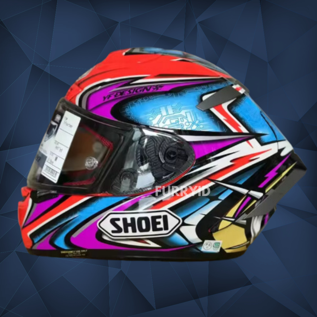 HELM FULL FACE SHOEI X14 DAIJIRO KATO PINK