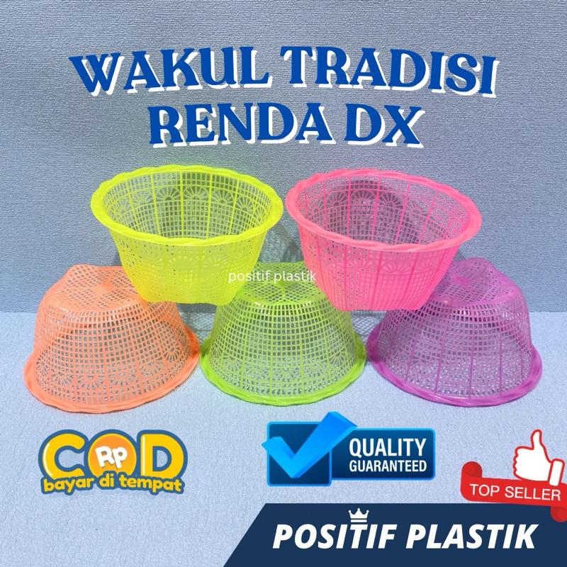Wakul/Ceting TRADISI RENDA DX (1 lusin / 12pcs) Bakul Nasi Plastik Baskom Hajatan