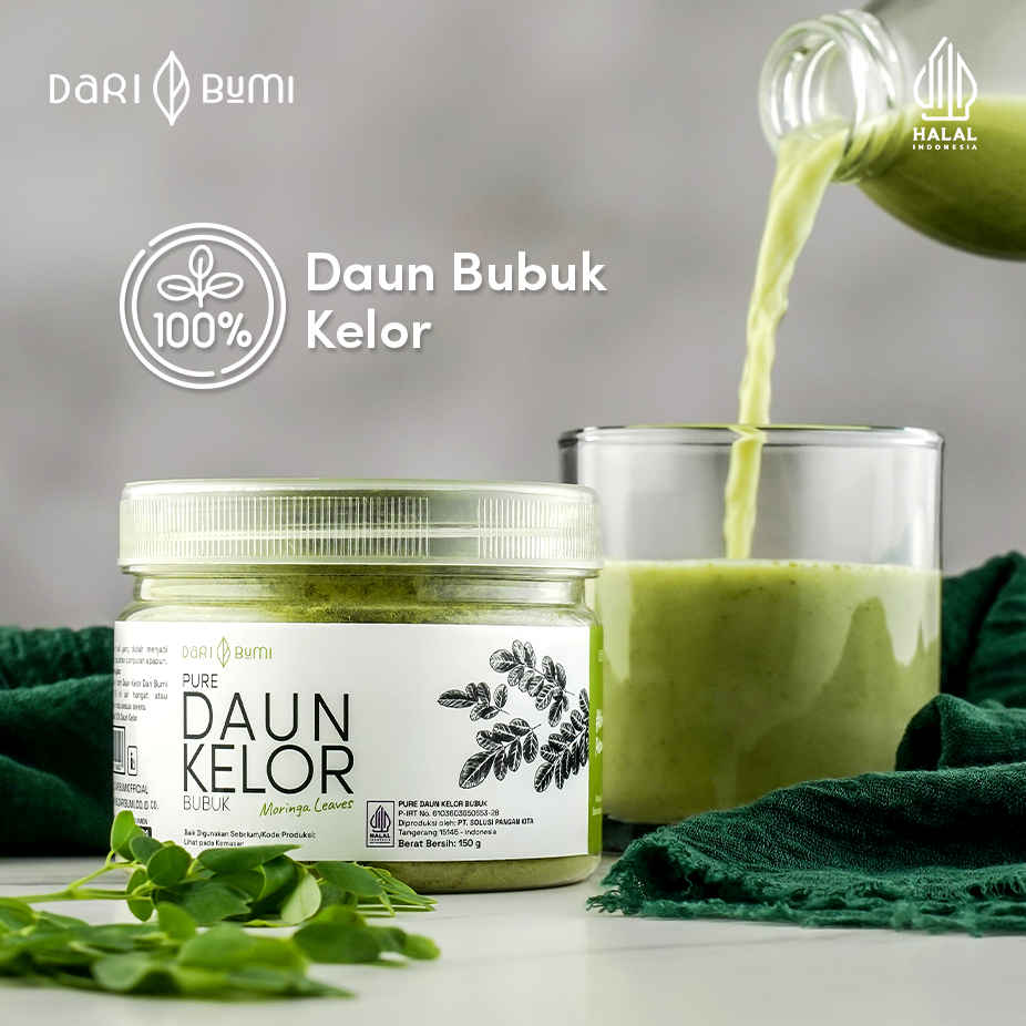 

Dari Bumi [ Jogja Yogyakarta ] ASI Booster Bubuk Moringa Daun Kelor Pure 150 gr Premium Pure