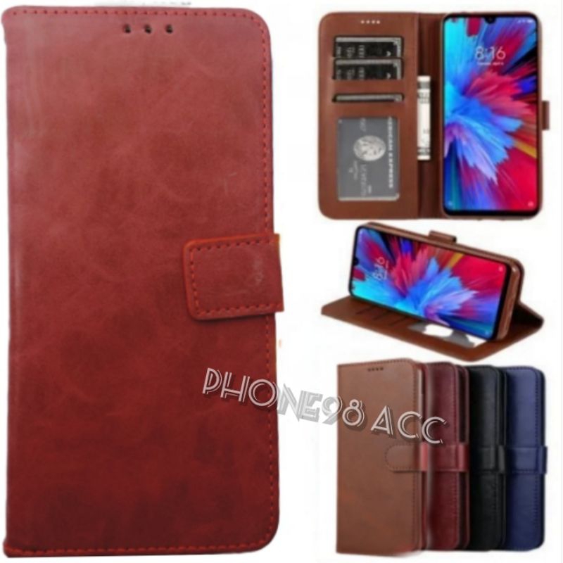 case dompet flip cover kulit Infinix note 8