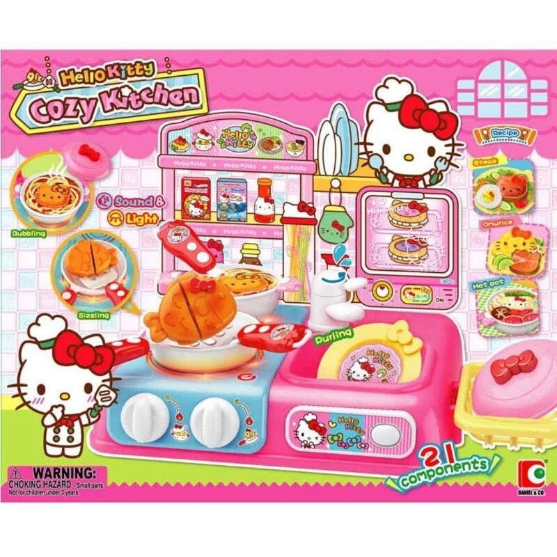 hello kitty Cozy kitchen Original - Mainan masak masakan