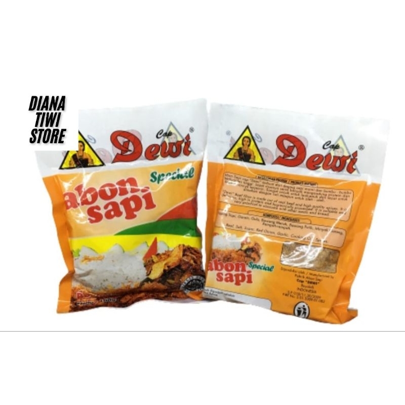 

abon sapi cap dewi 100 gram abon sapi spesial cap dewi 100 gram