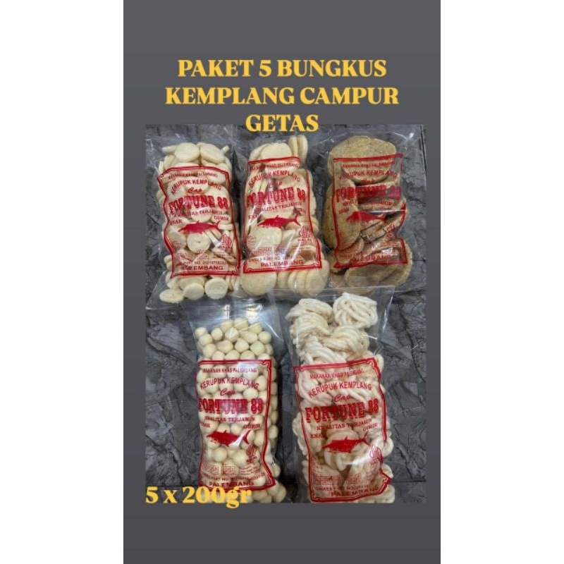 

PAKET 5BKS CAMPUR GETAS 1KG (sanggul, kulit, kancing, mini, getas)