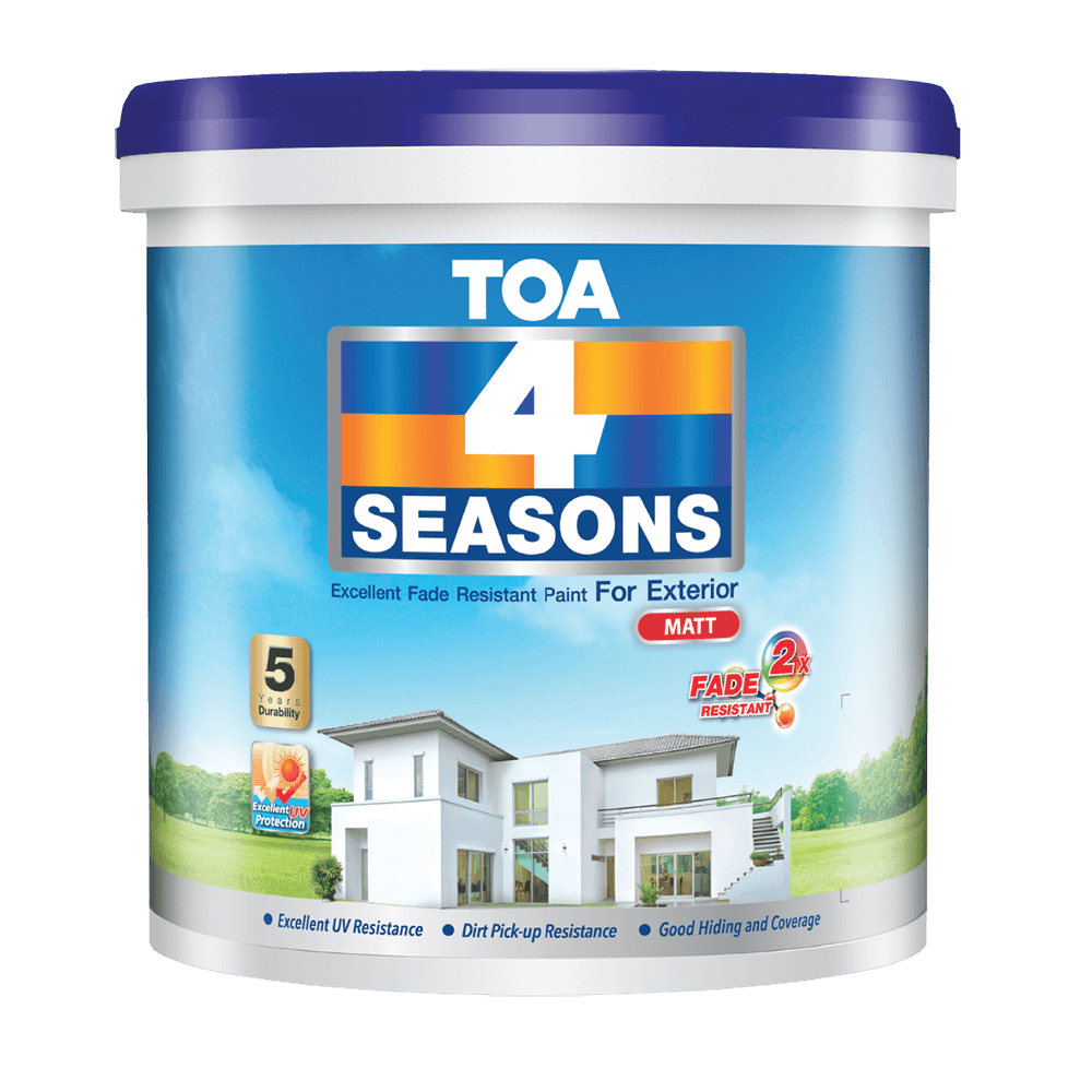 TOA 4 SEASONS EXTERIOR Cat Tembok Luar Ruangan Medium 2.5 liter