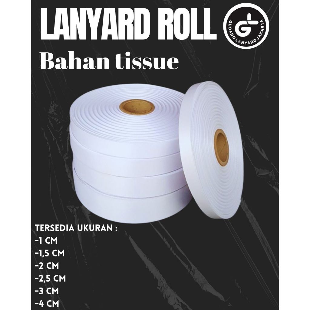 

tali pita lanyard tissue printing sublime Bahan Lanyard Tissu Roll
