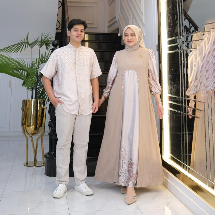 Gwenza - Raqeema Couple Gamis Koko - Muslim Wanita