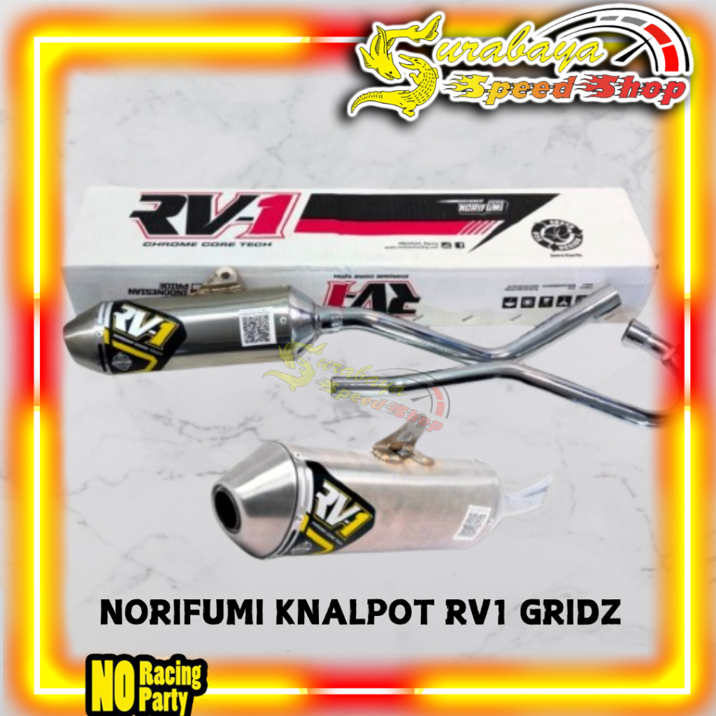 Norifumi Knalpot Trail Trabass Tipe RV1 GRIDZ CRF 150 KLX/DT150 WR 155R Original NORIFUMI