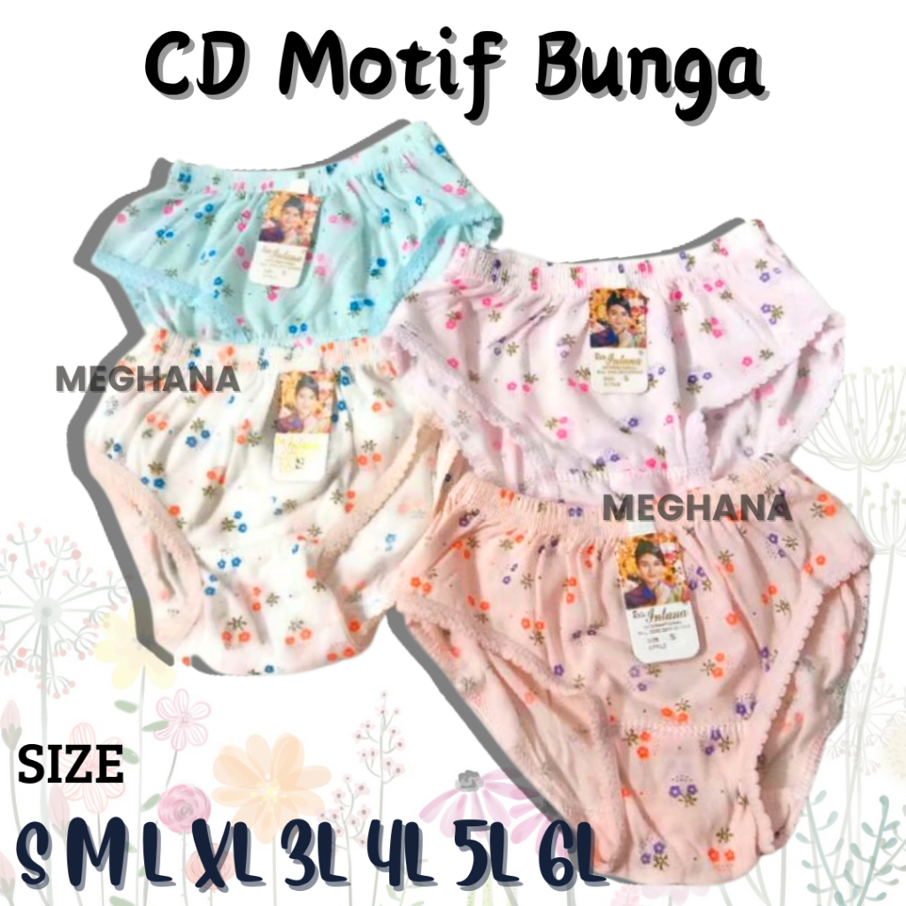ASLI CD intana febry febri celana dalam wanita remaja ABG murah sablon bordir jumbo S M L XL 3L 4L k