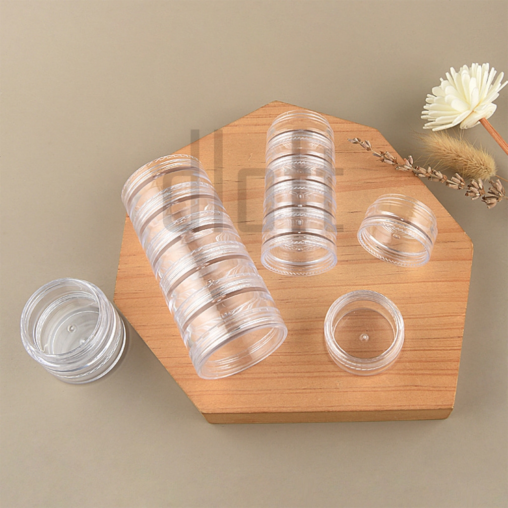 BIG SALE (MINIMAL 3 PCS) POT 5GR JAR SUSUN/POT KREM/TEMPAT TABLET/AKSESORIS/BUMBU/RESIN/ TEMPAT OBAT