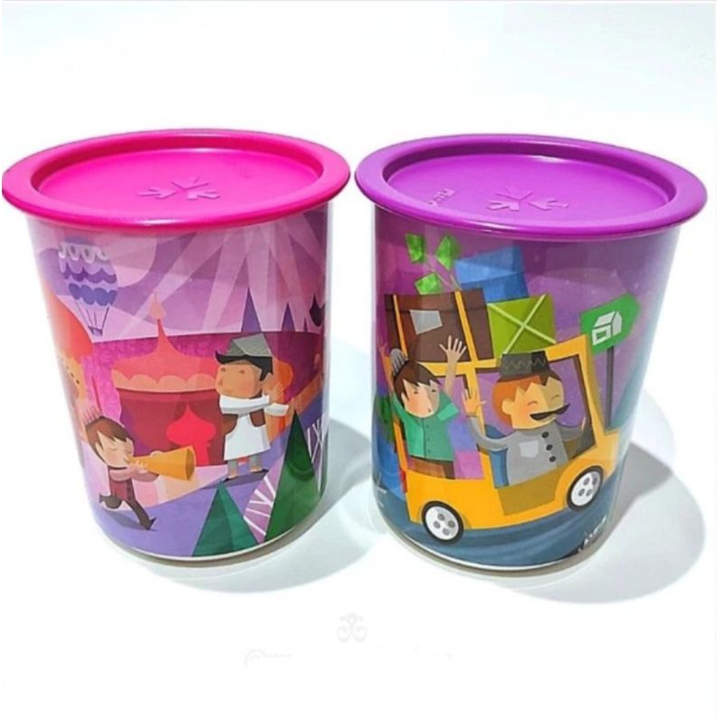 Toples Tupperware Dug Dug Canister Set (2)
