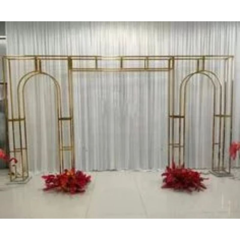 BACKDROP BESI DEKORASI WEDDING BONGKAR PASANG