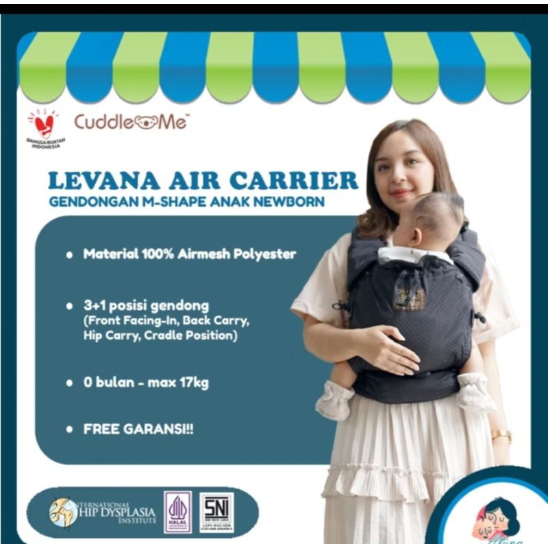 Gendongan Cuddle me Levana Air, preloved