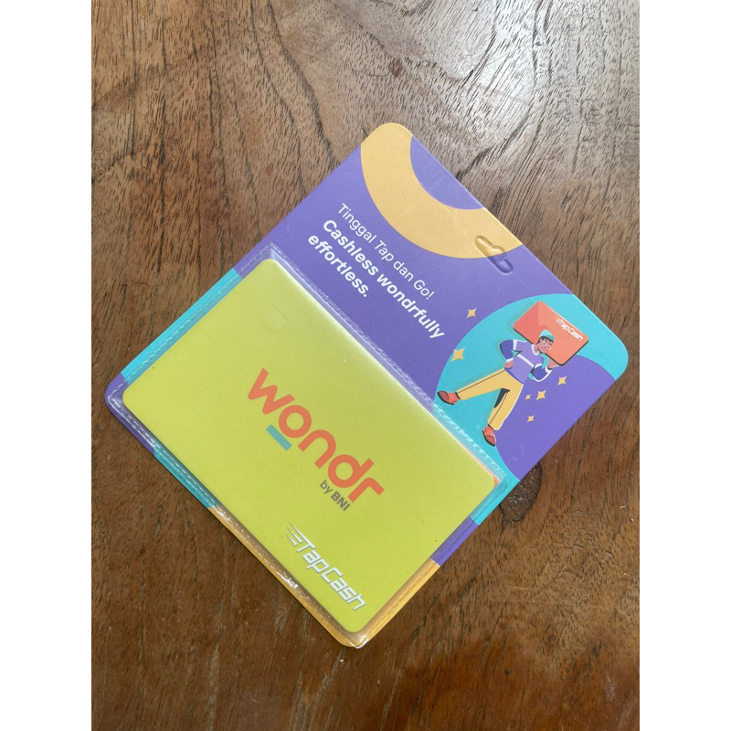 KARTU TAPCASH WONDR LIME ORIGINAL BNI