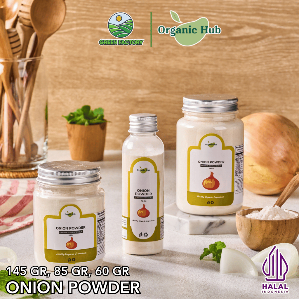 

Organic Hub Bawang Bombay Bubuk Onion Powder Organik Murni Premium Onion Powder
