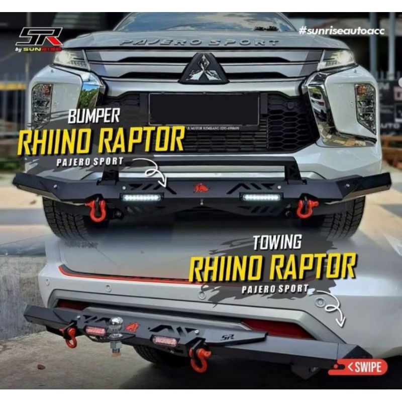 Bumper Mobil Rhiino Raptor Bamper Depan Belakang Tanduk Towingbar Staterpack Mobil All New Rush Avan