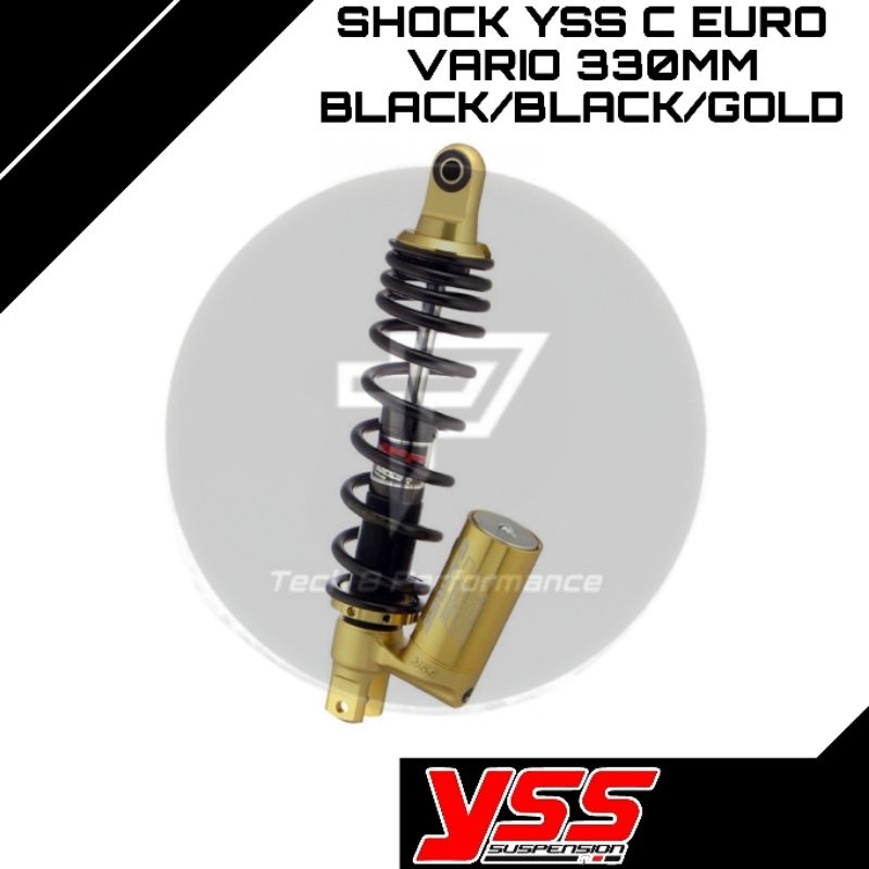 Shock YSS C Euro Vario 330MM Black/Black/Gold
