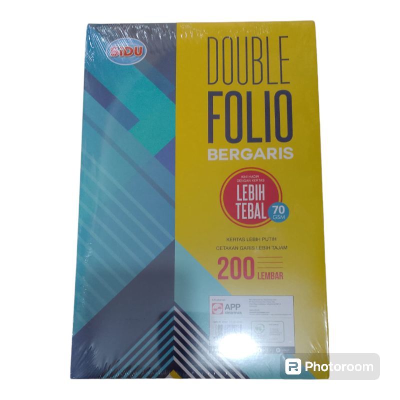 

Kertas double folio bergaris 200lembar sidu