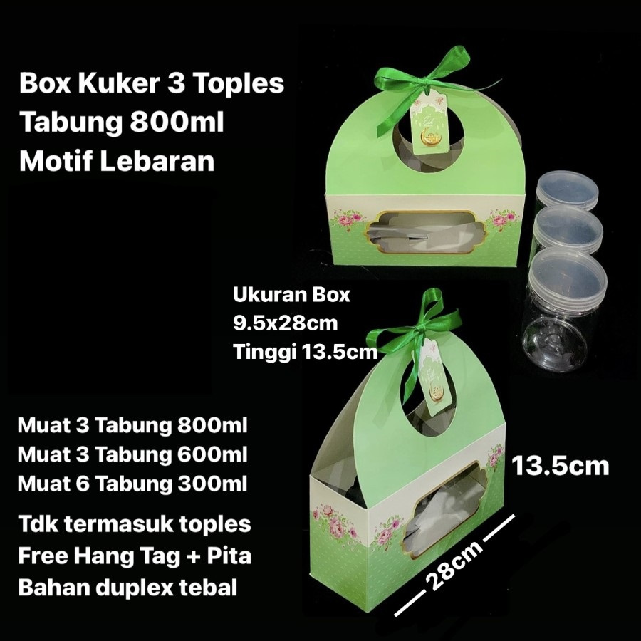 

Dus Kemasan Toples Tabung 800ml Uk 9.5x28x13.5 Cm Motif Lebaran