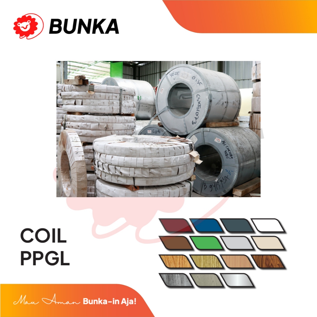 Coil Galvalum Warna - 4ft