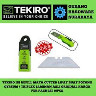 

tekiro isi Refill mata cutter lipat buat potong gypsum / triplek jaminan asli original harga per pack isi 10pcs
