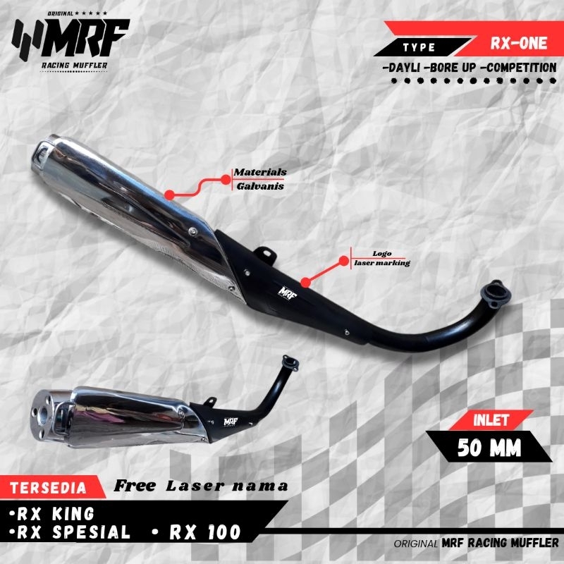 MRF RACING-KENALPOT ORIGINAL MRF RACING//KENALPOT RX-KING,KENALPOT RX 100,KENALPOT RX SPESIAL MODEL 
