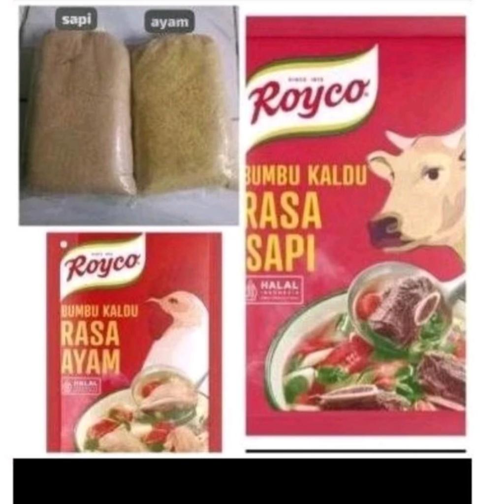 

PROMOO!!! KALDU BUBUK CURAH ROYCO RASA AYAM DAN SAPI KEMASAN REPACK 1KG