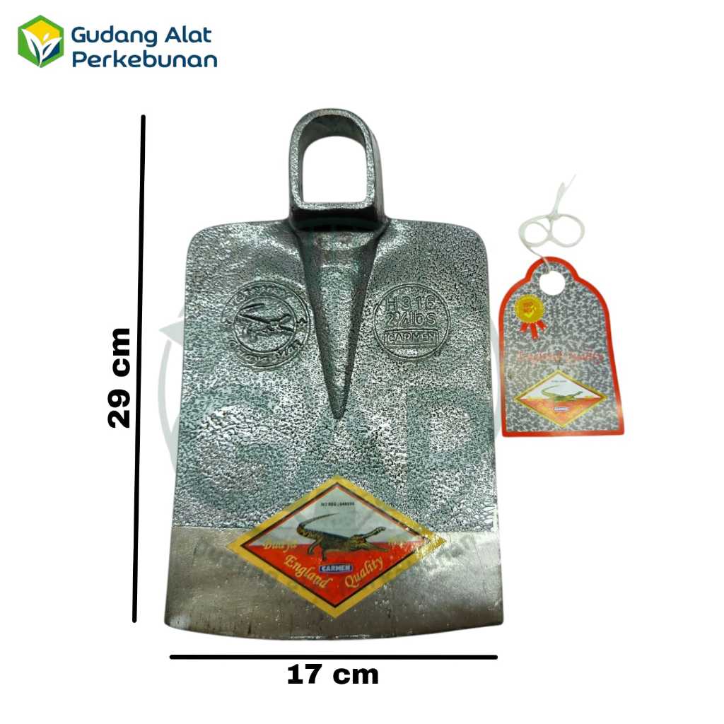 CANGKUL ENGLAND CARMEN QUALITY CAP BUAYA MAS ANTI LENGKET 100% ORIGINAL