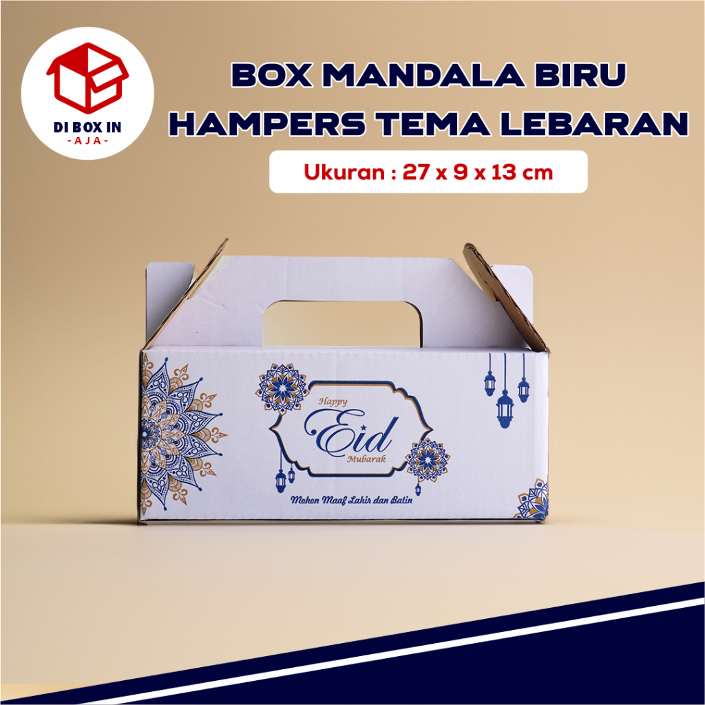 

BOX KUKER EDISI EID MANDALA BIRU JINJING Uk. 27 x 9 x 13 cm (Toples Tabung 500gr isi 3) - HampersLebaran/BoxPackaging/BoxParcel