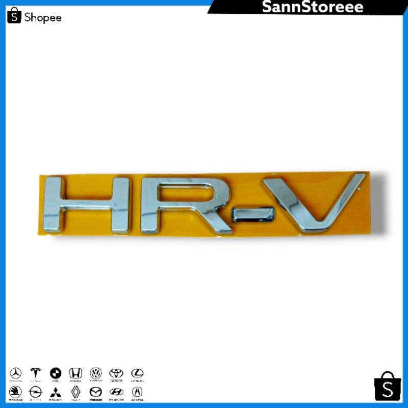 Emblem Tulisan HRV Chrome 2022 Original/ Emblem Logo Bagasi Honda Hrv Chrome Original