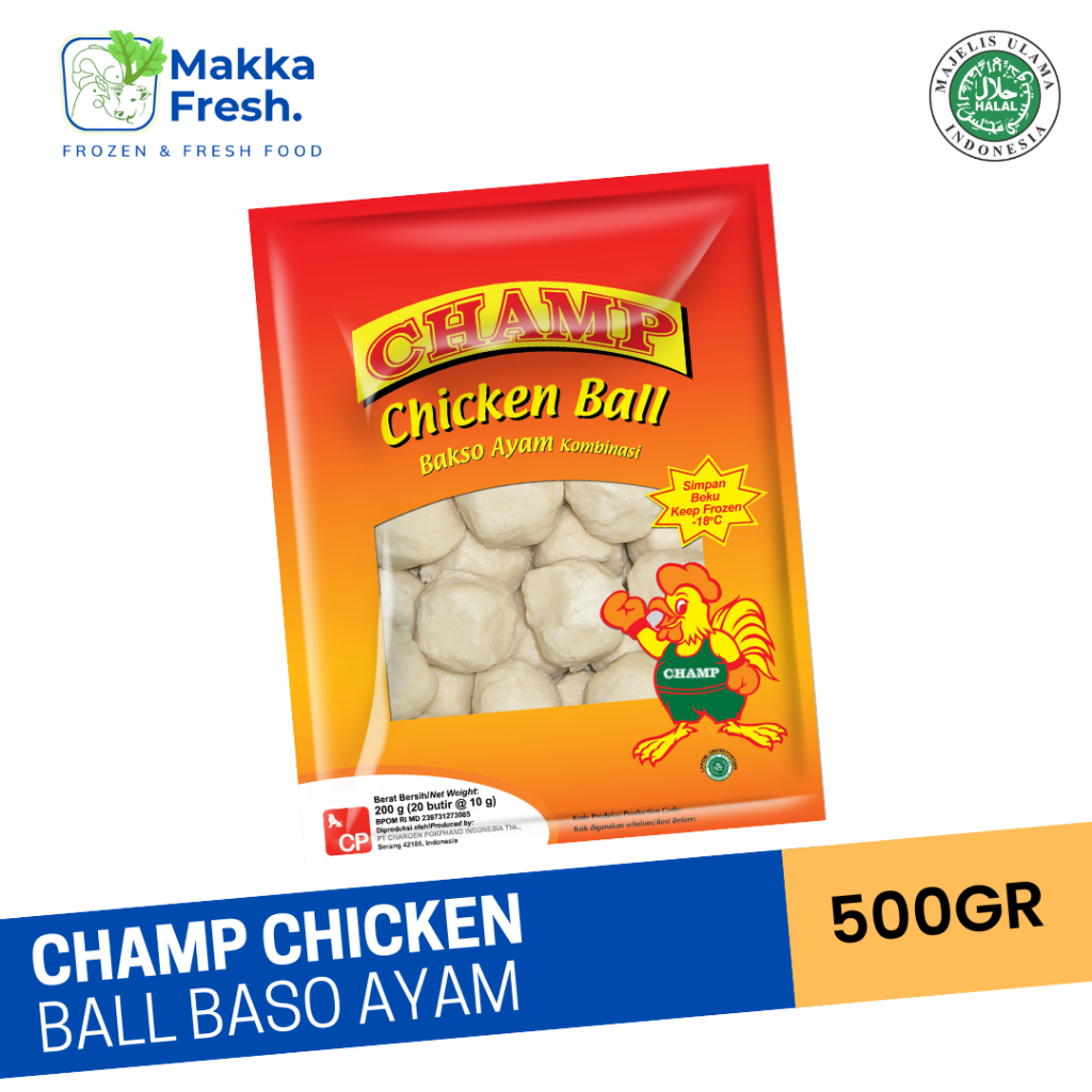 

champ chicken ball baso ayam 500 gram isi 50