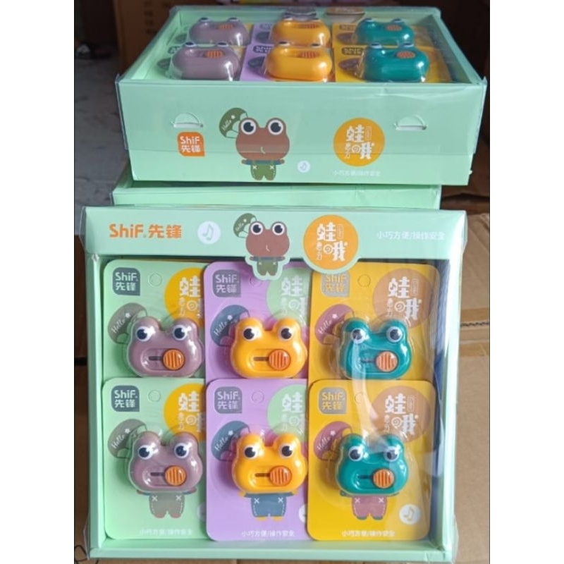 

Cutter Lucu Motif Kodok 1Box isi 24pcs